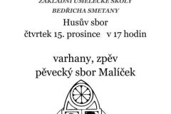 Adventní koncert ZUŠ a pěvecký sbor Malíček 2022